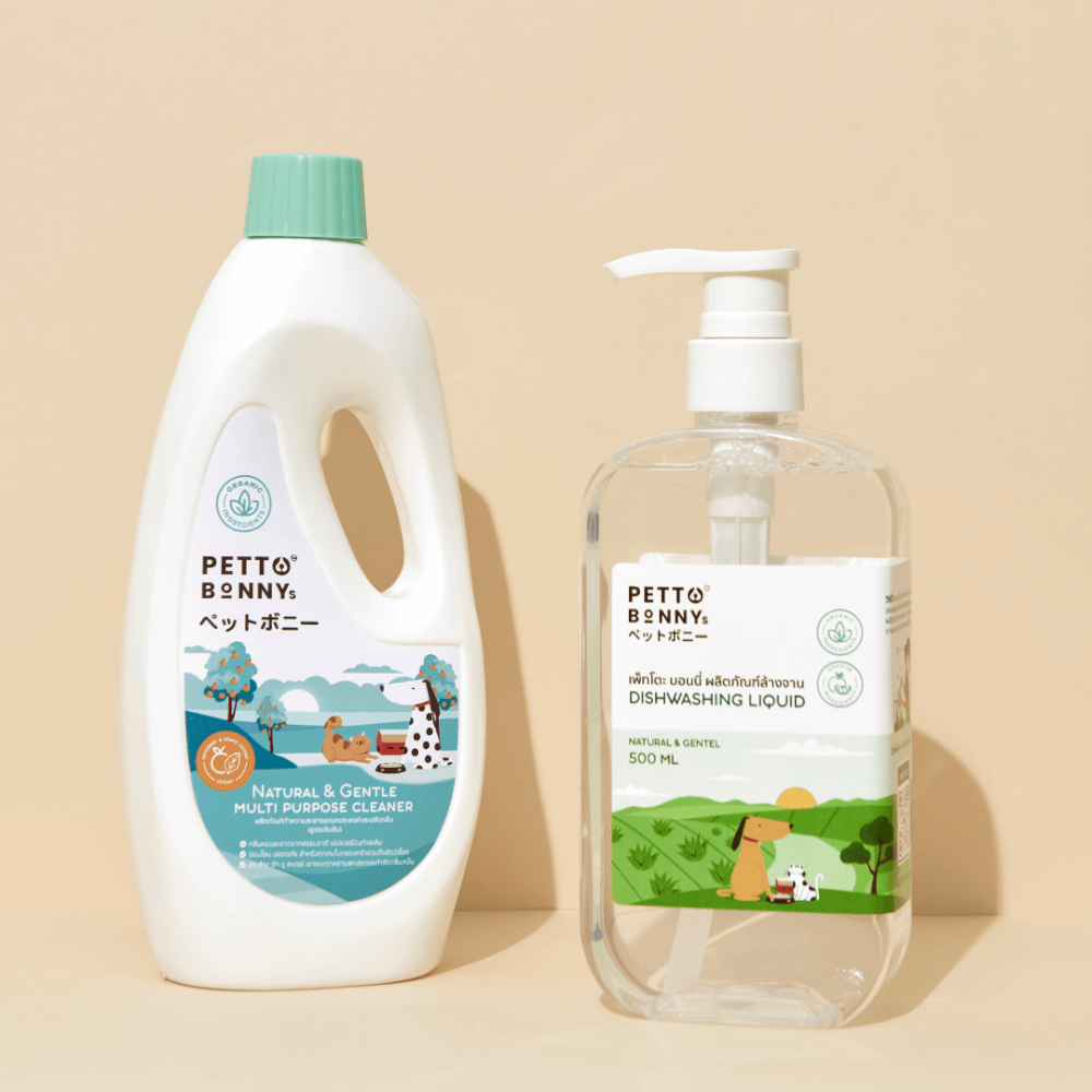 เซตจับคู่น้ำยาทำความสะอาดอเนกประสงค์ + น้ำยาล้างจาน PETTO BONNYS_1